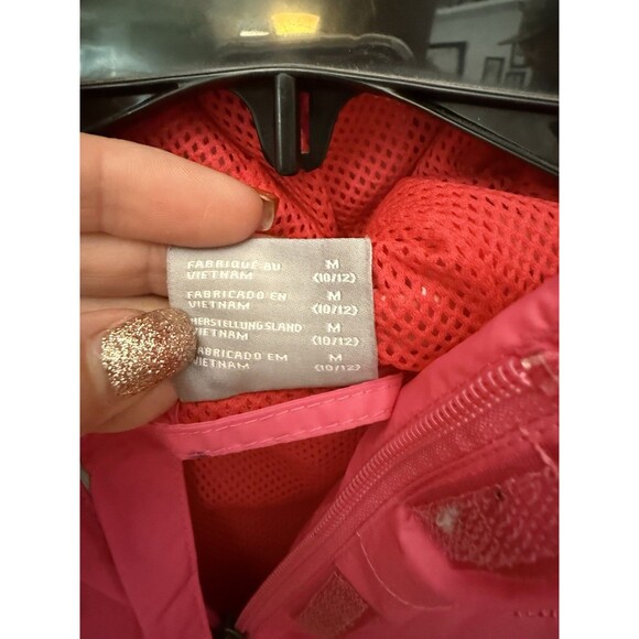 Columbia Girls Raincoat Sz M Medium 10-12 Hot Pink Rain Jacket omni Tech - Picture 5 of 8